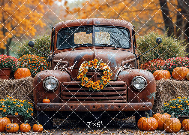 Harvest Truck & Hay Bales (sweep options)