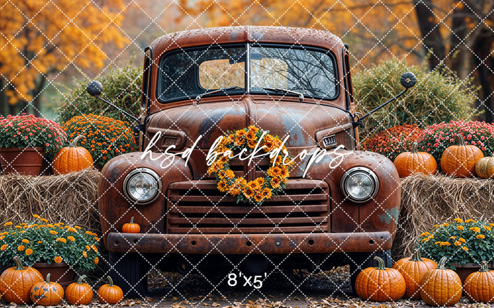 Harvest Truck & Hay Bales (sweep options)
