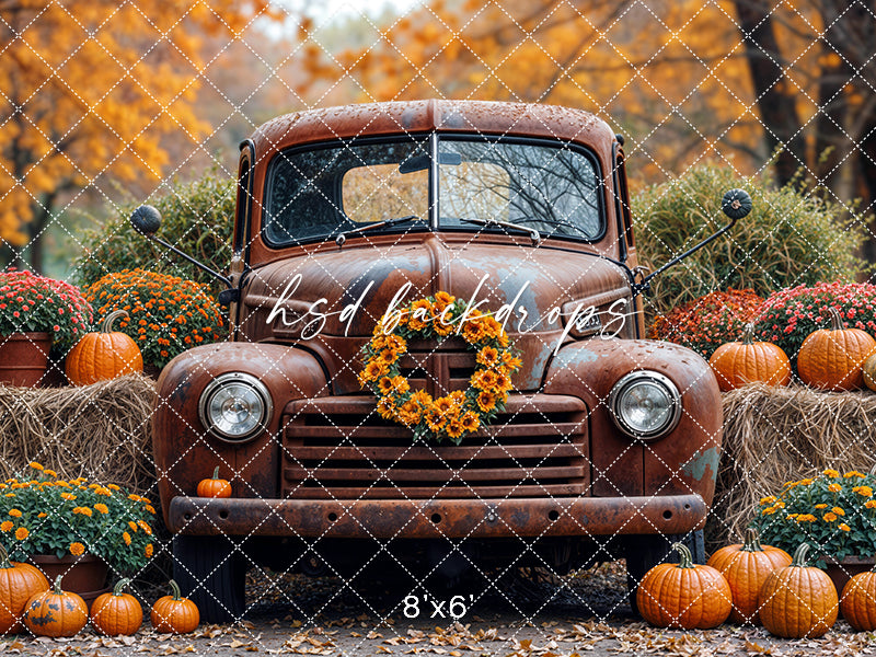 Harvest Truck & Hay Bales (sweep options)