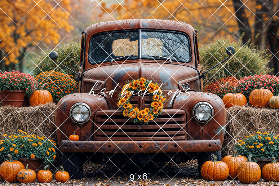 Harvest Truck & Hay Bales (sweep options)