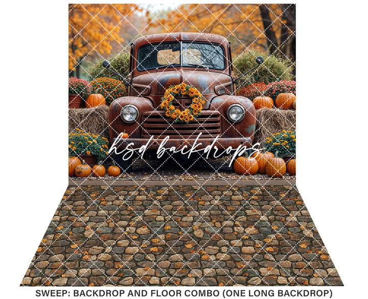Harvest Truck & Hay Bales (sweep options)