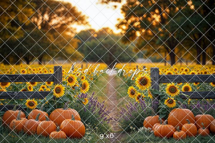 Pumpkin & Sunflower Path (sweep options)