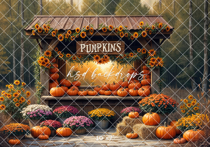 Golden Hour Pumpkin Stand (sweep options)
