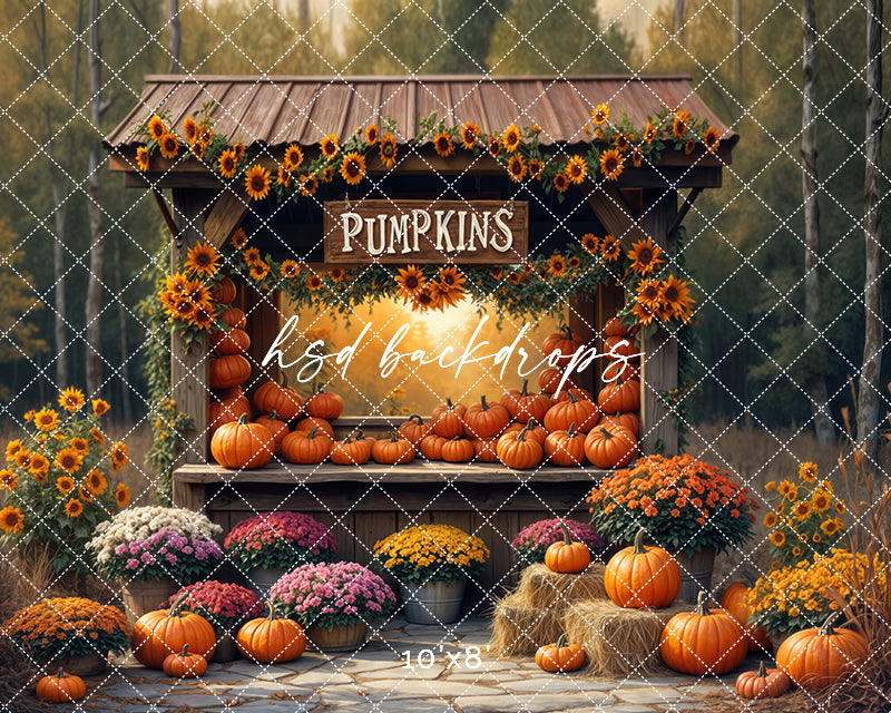 Golden Hour Pumpkin Stand (sweep options)
