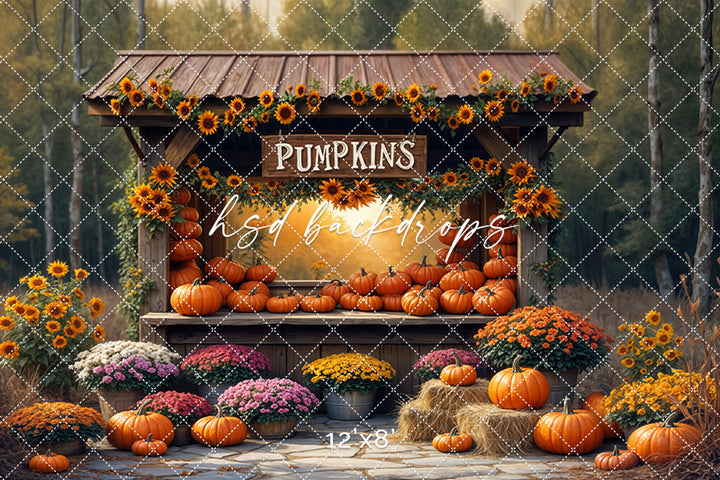 Golden Hour Pumpkin Stand (sweep options)