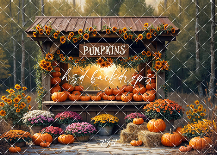 Golden Hour Pumpkin Stand (sweep options)