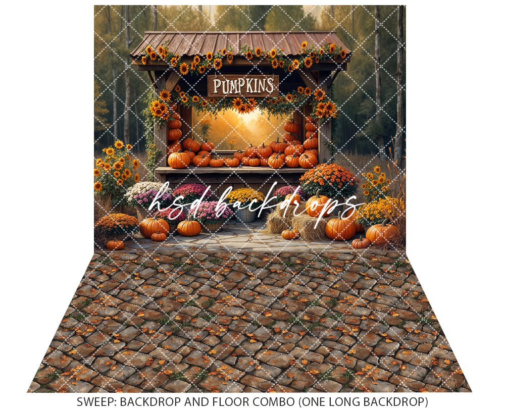 Golden Hour Pumpkin Stand (sweep options)