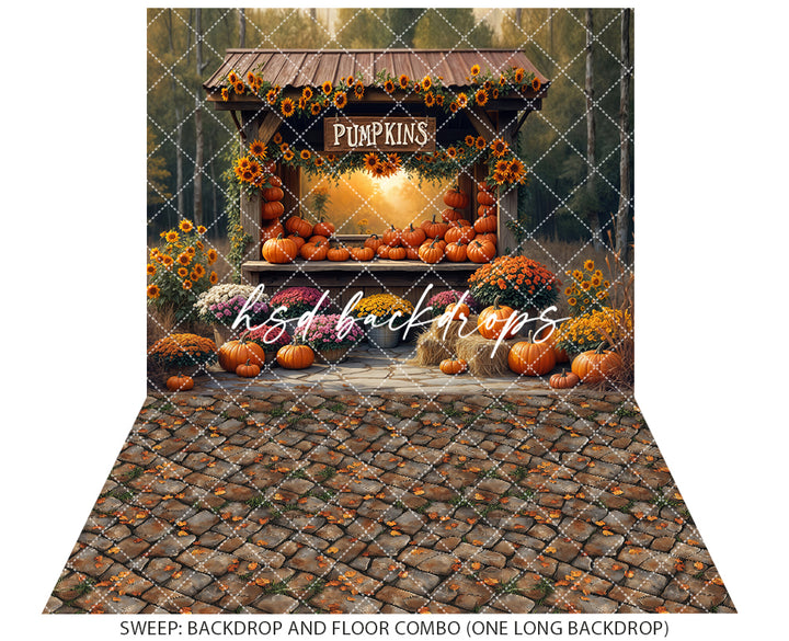 Golden Hour Pumpkin Stand (sweep options)