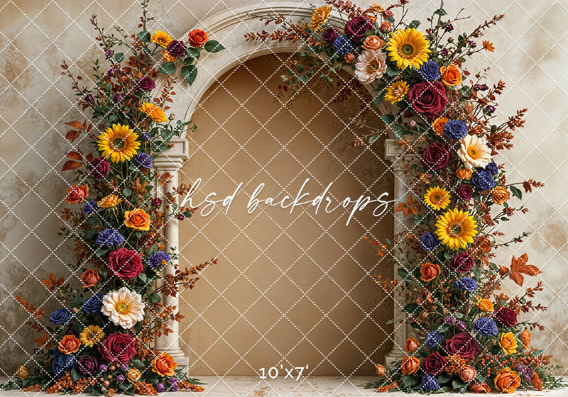 Harvest Sunflower Rose Arch (sweep options)