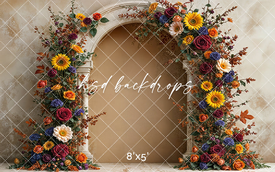 Harvest Sunflower Rose Arch (sweep options)