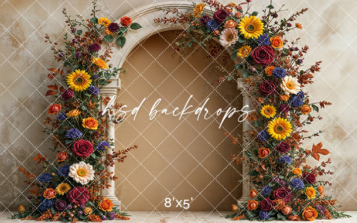 Harvest Sunflower Rose Arch (sweep options)