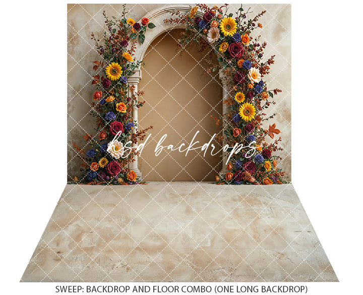 Harvest Sunflower Rose Arch (sweep options)