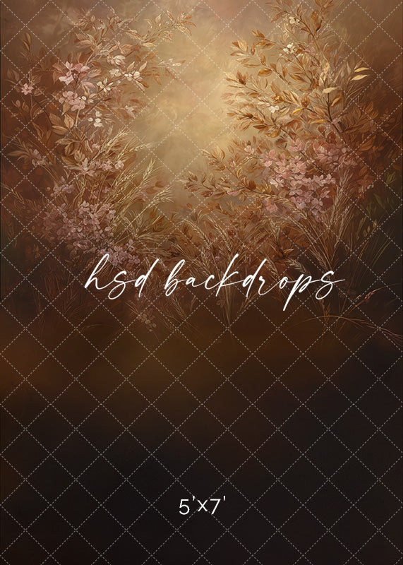 Golden Meadow Bloom – Fine Art Fall Floral Backdrop