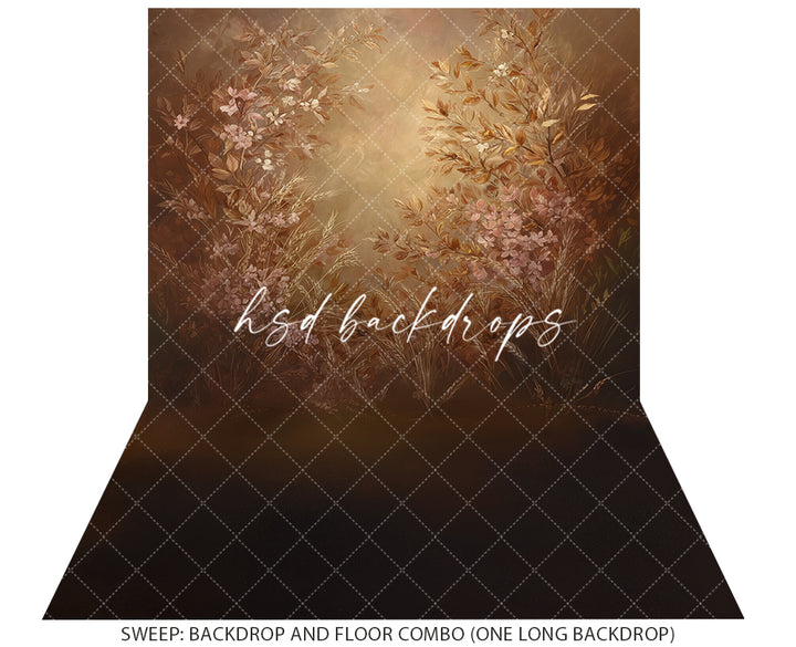 Golden Meadow Bloom – Fine Art Fall Floral Backdrop