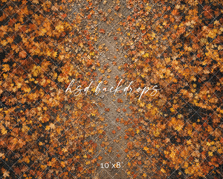 Autumn Leaves Trail – Fall Photography Floor Mat