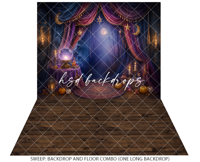 Mystic Fortune Teller Photography Backdrop – Enchanted Halloween Setting | HSD Backdrops