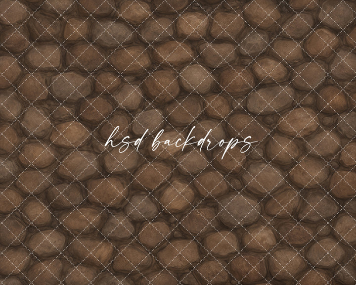 Weathered River Rock Photography Backdrop – Earthy Studio Background | HSD Backdrops