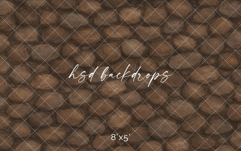 Weathered River Rock Photography Backdrop – Earthy Studio Background | HSD Backdrops