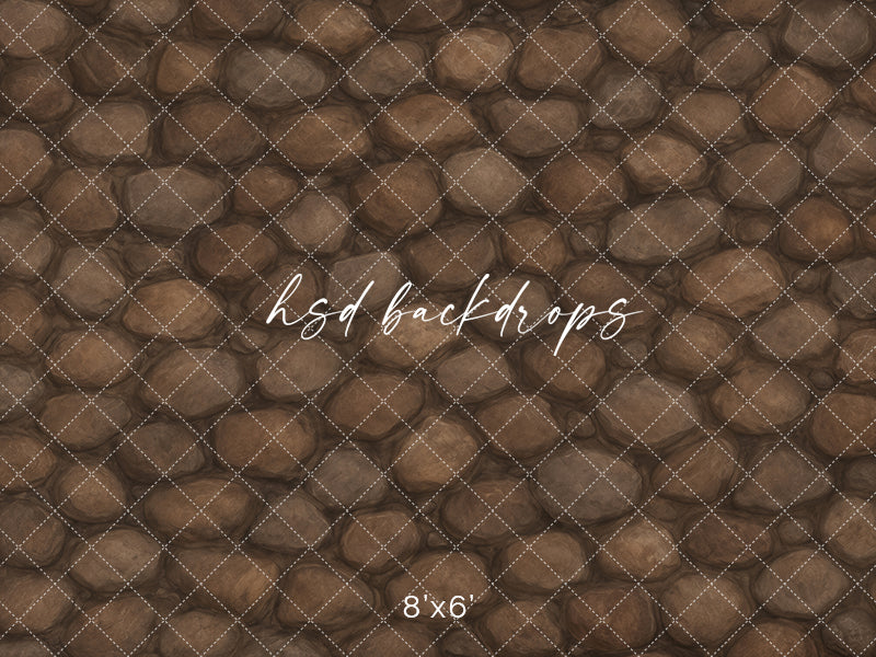 Weathered River Rock Photography Backdrop – Earthy Studio Background | HSD Backdrops