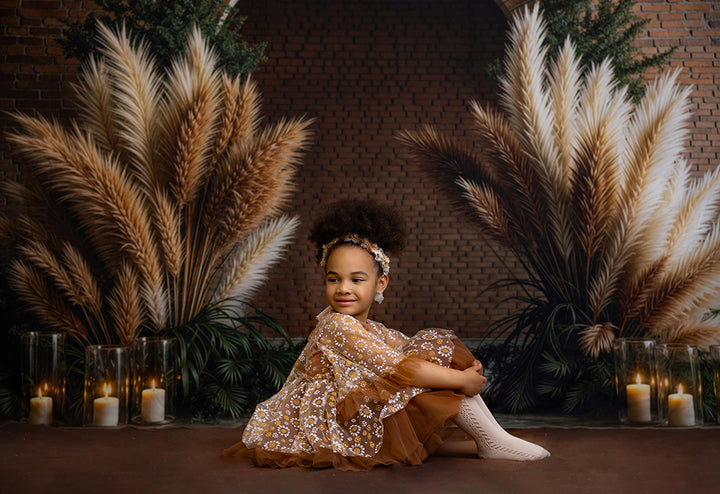 Boho Arch Brick Wall - HSD Photography Backdrops 