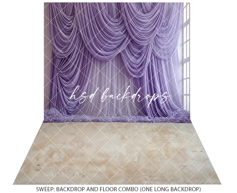 Lavender Dream Drape – Purple Fabric Photography Backdrop