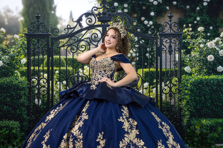 Royal Garden Gates – Elegant Floral Backdrop | HSD Backdrops