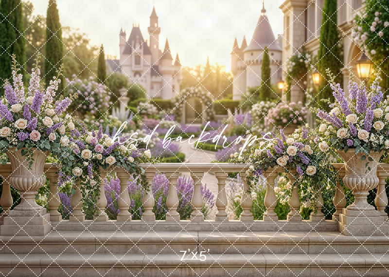 Lavender Palace Garden Photography Backdrop – Elegant European Estate ...