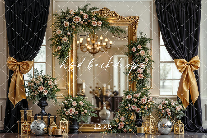 Midnight Glamour – New Year’s Eve Photography Backdrop