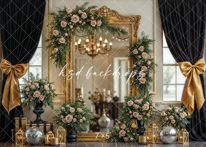 Midnight Glamour – New Year’s Eve Photography Backdrop