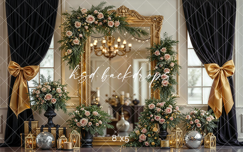 Midnight Glamour – New Year’s Eve Photography Backdrop