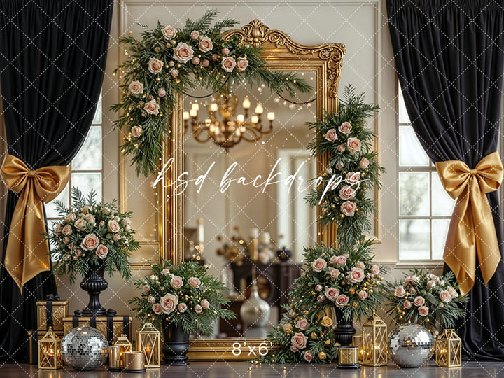 Midnight Glamour – New Year’s Eve Photography Backdrop