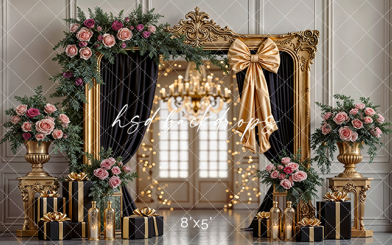 Rosé Luxe – New Year’s Eve Photography Backdrop