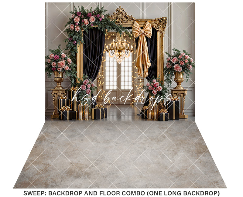 Rosé Luxe – New Year’s Eve Photography Backdrop