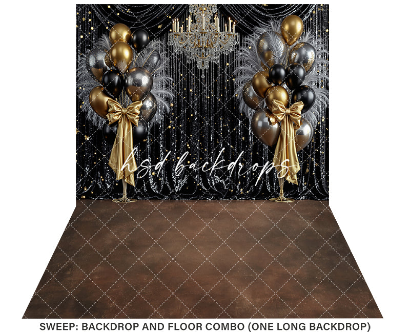 Midnight Sparkle – New Year’s Eve Photography Backdrop