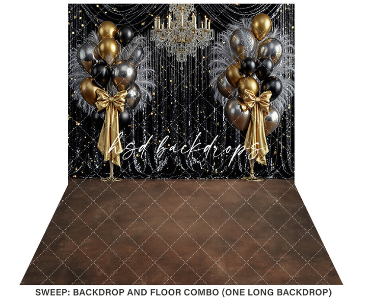 Midnight Sparkle – New Year’s Eve Photography Backdrop