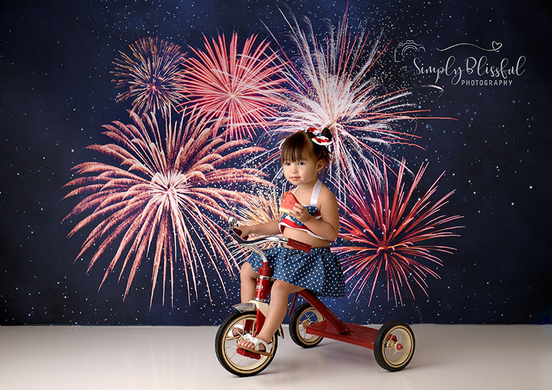 Fourth of July Fireworks - HSD Photography Backdrops 