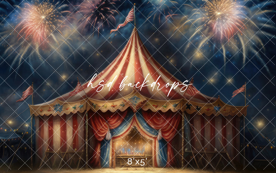 4th of July Tent - HSD Photography Backdrops 