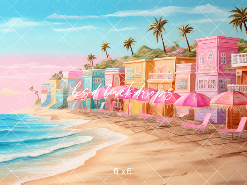 Barbie Ocean Background Malibu Beach Shore