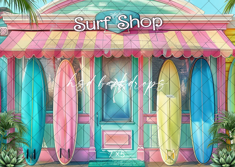 Malibu Surf Shop - HSD Photography Backdrops 