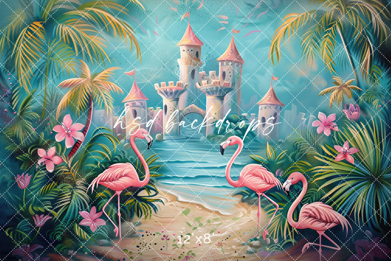 Fairytale Flamingos - HSD Photography Backdrops 