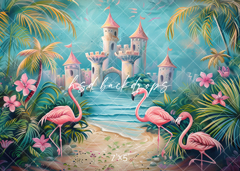 Fairytale Flamingos - HSD Photography Backdrops 