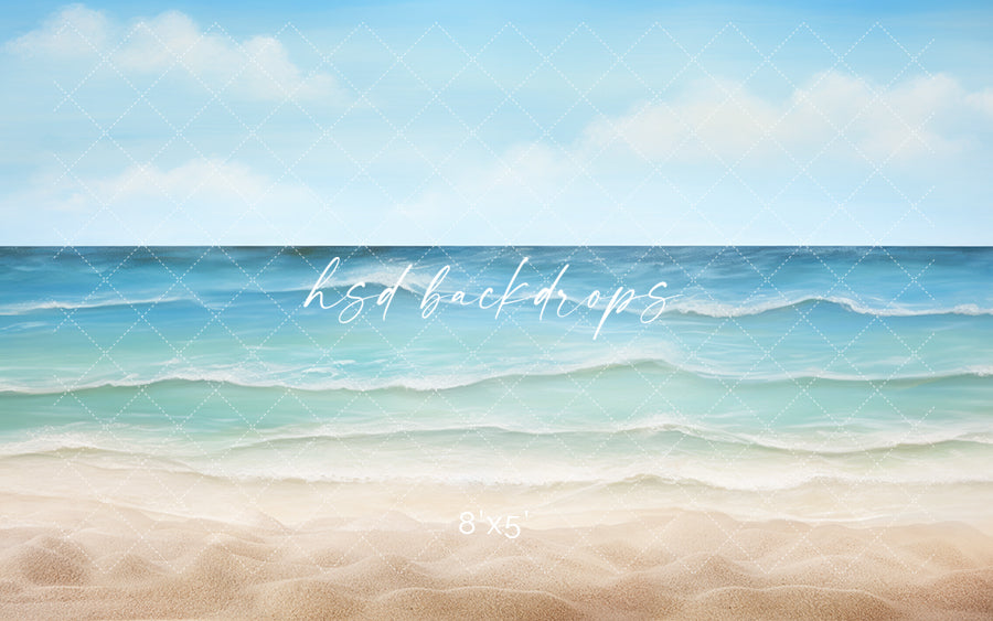 Seaside Beach - HSD Photography Backdrops 