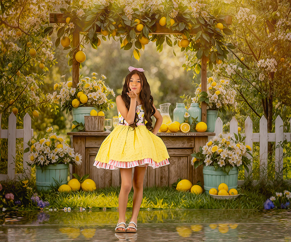 Citrus Sips Lemonade Stand (sweep options) - HSD Photography Backdrops 