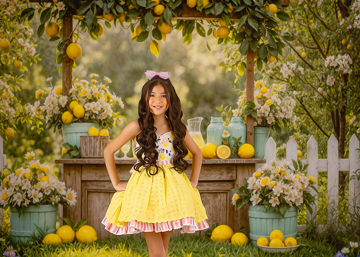 Citrus Sips Lemonade Stand (sweep options) - HSD Photography Backdrops 