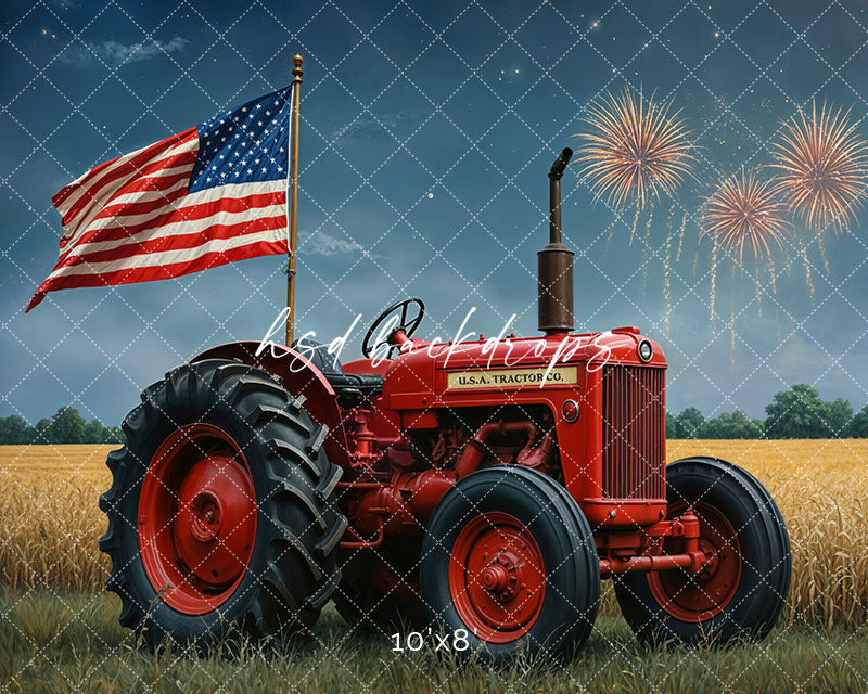 Patriotic Tractor (sweep options)