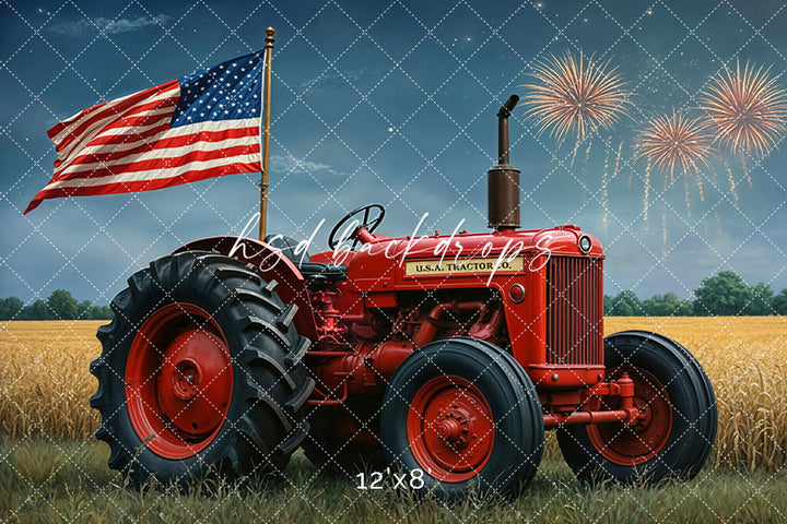 Patriotic Tractor (sweep options)