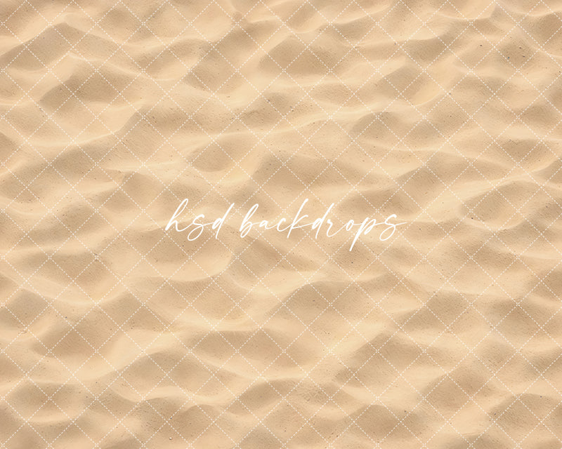 Natural beach sand photography floor mat with soft textured sand surface and coastal styling for summer portrait photography.