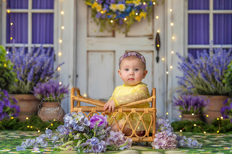 Lavender Spring Door (sweep options) - HSD Photography Backdrops 