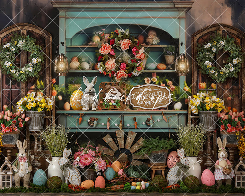 Spring Themed Photo Backdrop | Easter Flea Market Finds