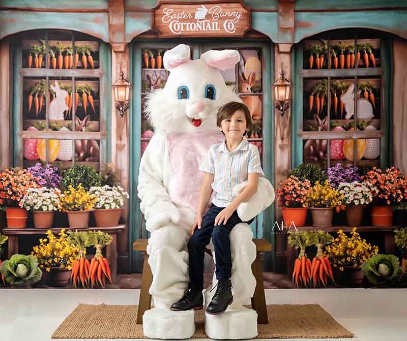 Easter Bunny Cottontail Co. (sweep options) - HSD Photography Backdrops 